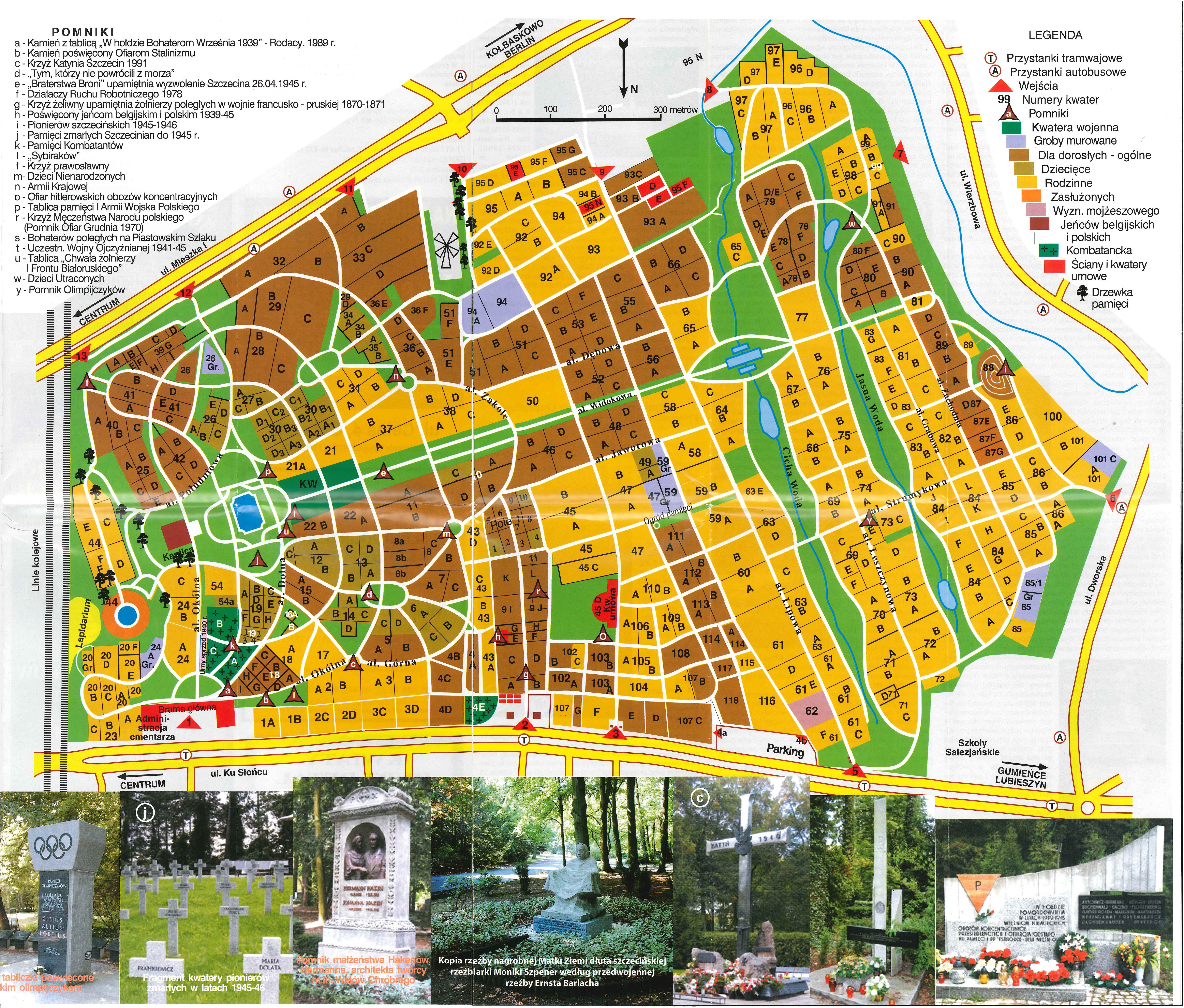 Plan Cmentarza Centralnego